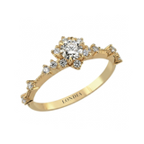 0.50 Ct. Natural Diamond Vintage Ring, 14K Gold