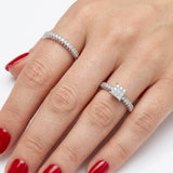 Natural Diamond Wedding Ring Set