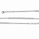 0.50 Carat Natural Diamond Crown Design Tennis Bracelet