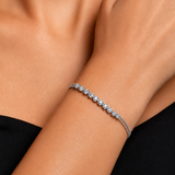 0.50 Carat Natural Diamond Crown Design Tennis Bracelet
