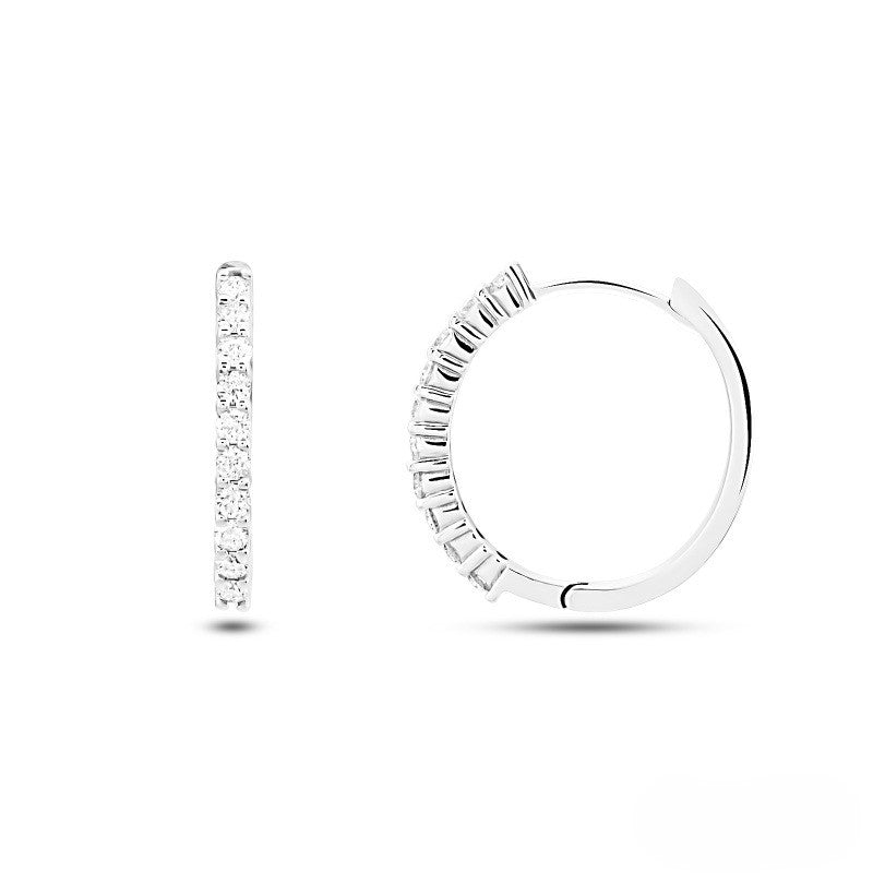 0.50 Carat Natural Diamond Hoop Design Earring | LONDIA