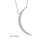 0.50 Carat Natural Diamond Luna Design Necklace