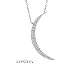 0.50 Carat Natural Diamond Luna Design Necklace