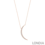 0.50 Carat Natural Diamond Luna Design Necklace