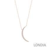 0.50 Carat Natural Diamond Luna Design Necklace