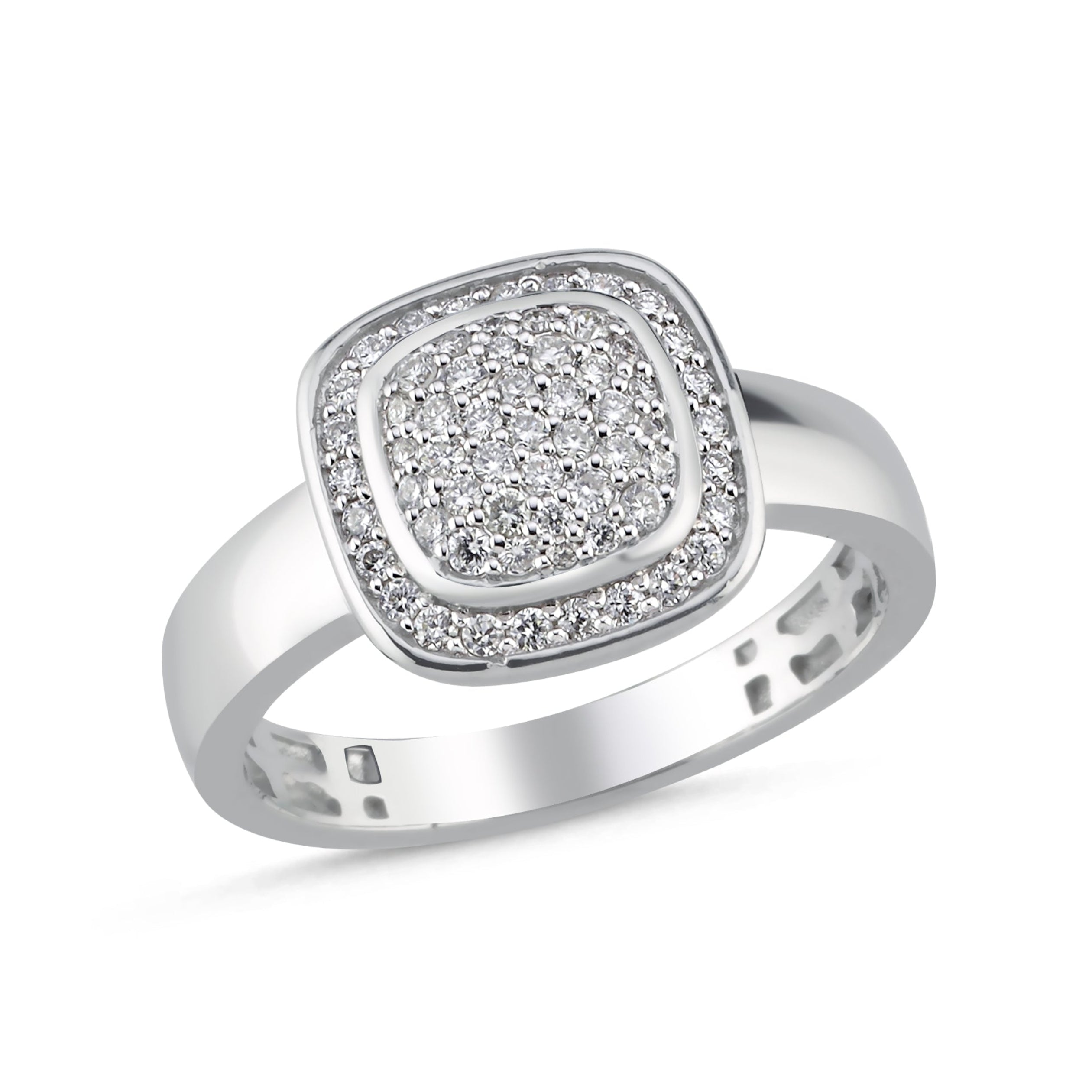 0.50 Carat Natural Diamond Nova Design Statement 14K Gold Ring