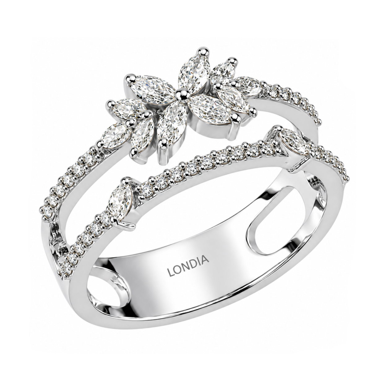 0.50 Carat Natural Diamond Statement Design Ring