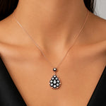 0.50 Carat Rose Diamond Antique Design Necklace