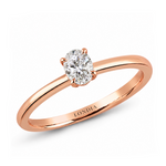 0.50 Ct. Natural Oval Diamond Solitaire Ring