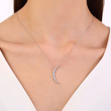 0.50 Carat Natural Diamond Luna Design Necklace