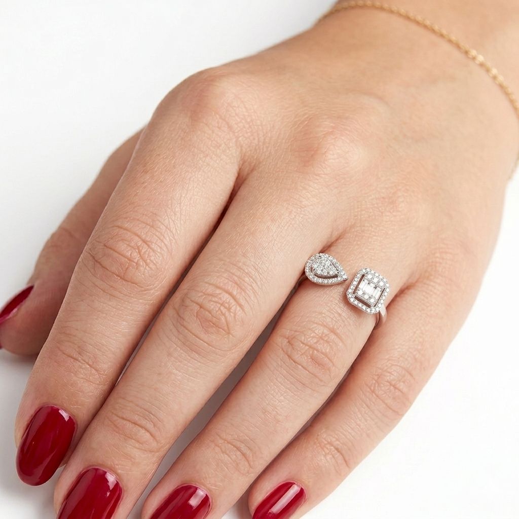 Natural Diamond Design Ring