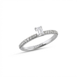 0.55 Carat Baguette Solitaire Diamond Ring