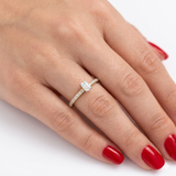 0.55 Carat Baguette Solitaire Diamond Ring