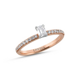 0.55 Carat Baguette Solitaire Diamond Ring