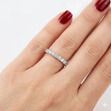 0.55 Carat Diamond Half Eternity Ring in 14K Gold