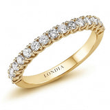 0.55 Carat Diamond Half Eternity Ring in 14K Gold