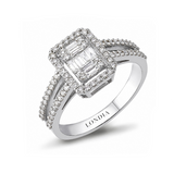 0.55 Carat Natural Diamond Baguette Design Diamond Ring | LONDIA