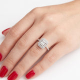 0.55 Carat Natural Diamond Baguette Design Diamond Ring | LONDIA