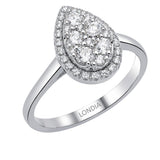 0.55 Carat Natural Diamond Coronet Design Diamond Ring | LONDIA