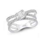 Diamond Line Design Ring