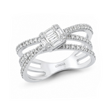Diamond Line Design Ring