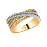 Diamond Line Design Ring
