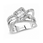 Diamond Line Design Ring
