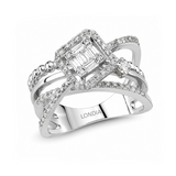 Diamond Line Design Ring