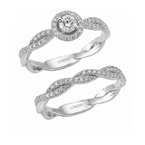  Natural Diamond Wedding Ring Set