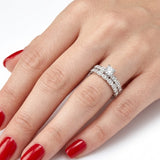 Natural Diamond Wedding Ring Set
