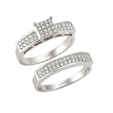 Natural Diamond Wedding Ring Set