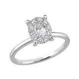 0.55 Carat Magic Oval Solitaire Ring