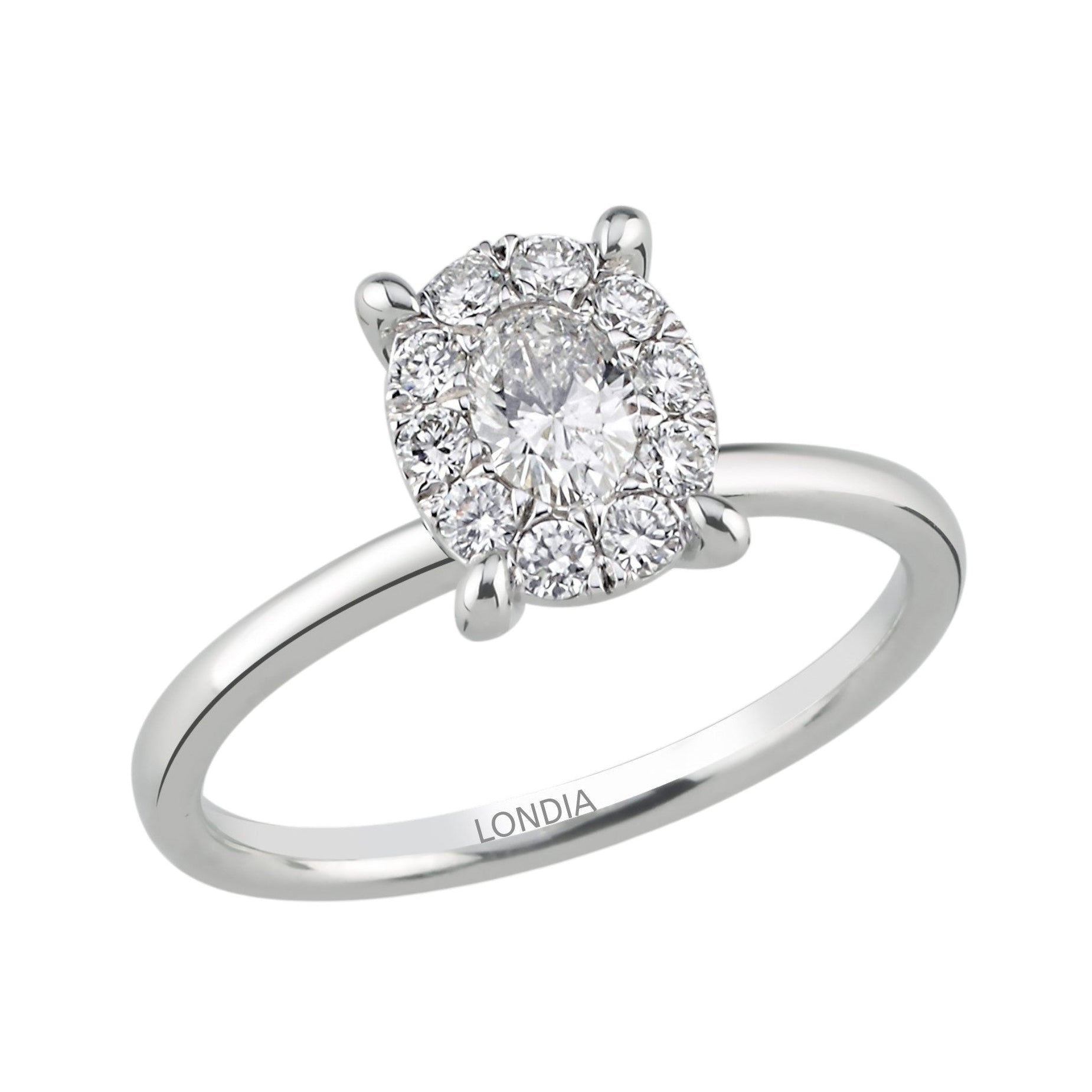 0.55 Carat Magic Oval Solitaire Ring