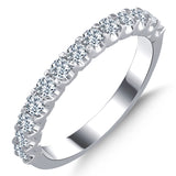 0.55 ct. Diamond Half Eternity Band Ring in 14K Fine Gold