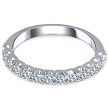 0.55 ct. Diamond Half Eternity Band Ring in 14K Fine Gold