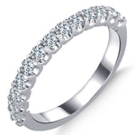 0.55 ct. Diamond Half Eternity Band Ring in 14K Fine Gold