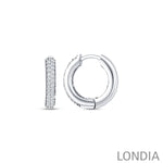 0.55 ct. Round Diamond Hoop Earring 14K Gold