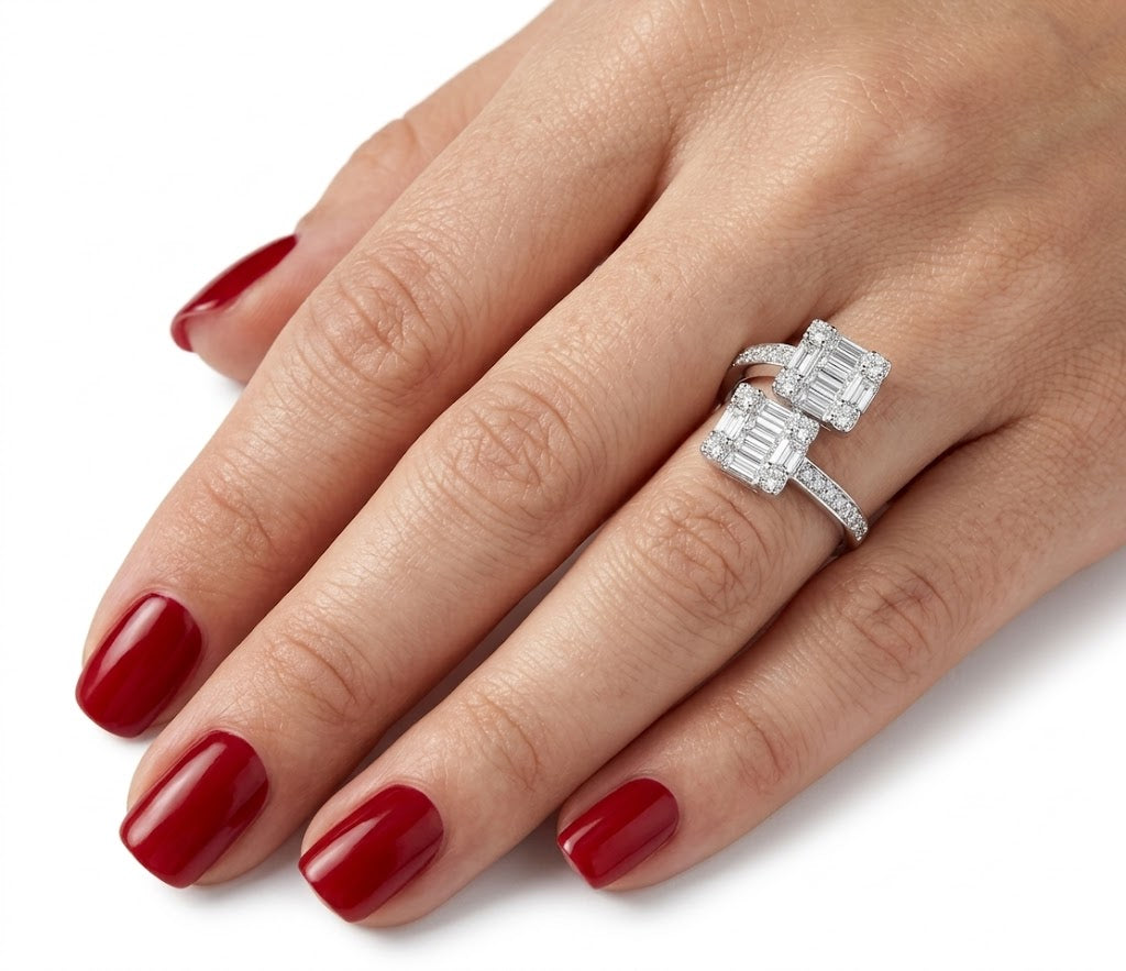 Natural Diamond Design Ring