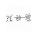 Butterfly Design Solitaire Earrings