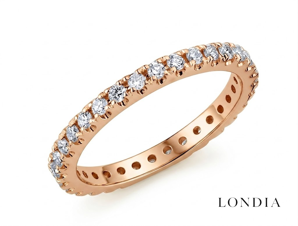 0.60 Carat Diamond Full Eternity Ring in 14K Solid Gold