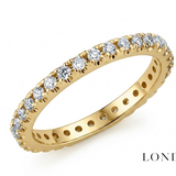 0.60 Carat Diamond Full Eternity Ring in 14K Solid Gold