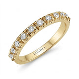 0.60 Carat Diamond Half Eternity Ring in 14K Gold