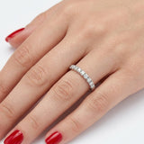 0.60 Carat Diamond Half Eternity Ring in 14K Gold