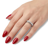 0.60 Carat Diamond “Wave” Design Five-Stone Ring in 14K Gold