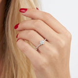 0.60 Carat Lotus Solitaire Ring