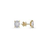 0.60 Carat Magic Oval Diamond Earrings
