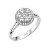 0.60 Carat Natural Diamond Coronet Design Diamond Ring | LONDIA