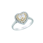 0.60 Carat Natural Diamond Heart Design Ring | LONDIA