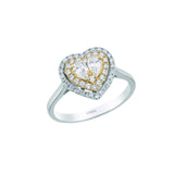 0.60 Carat Natural Diamond Heart Design Ring | LONDIA