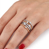 0.60 Carat Natural Diamond Line Design Ring | LONDIA